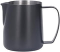 450 ml Milk Frothing Pitcher, Stainless Steel Milk Coffee Frother Cup, Kitchen Milk Frother Steamer Cup for Coffee Enthusiasts (Black) by Unknown