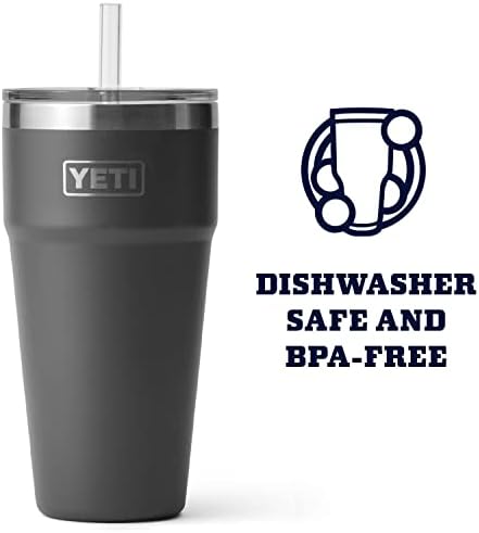 YETI Rambler 26 oz Straw Cup, Vacuum Insulated, Stainless Steel with Straw Lid - Image 3