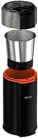 KRUPS Silent Vortex Electric Coffee Grinder: 3 oz Capacity, 5x Quieter, 175W Motor for Coffee Beans, Spices & Herbs - Removable Dishwasher-Safe Bowl, 12-Cup Yield, Black - Image 2