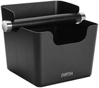 DIBTSA Knock Box Espresso, Stainless Steel Knock Box for Coffee Grounds, with Removable Rubber Bar and Anti-slip Pad, Large, Black by DIBTSA