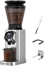 Conical Burr Coffee Bean Grinder with 48 Settings, 40-Second Timer by Aromvel