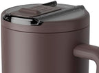 BrüMate Era Flip 30oz Tumbler with 100% Leakproof Covered Straw Lid | Hygienic Covered Straw | Insulated Stainless Steel Water Bottle with Handle | Cup Holder Friendly | BPA-Free (Java) - Image 3