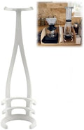 White Vertical Coffee Maker Tower Stand Organizer, Compatible with AeroPress Original, Space-Saving Countertop Storage by Unknown