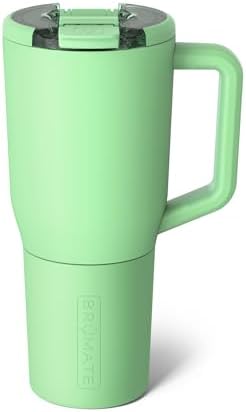 BrüMate Müv - 35oz 100% Leak Proof Insulated Coffee Mug with Handle & Lid - Stainless Steel Coffee Travel Mug - Double Walled Coffee Cup (Kiwi) by Br%C3%BCMate