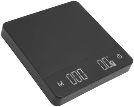 Small Digital Coffee Scale with Timer USB Rechargeable 0.1g High Accuracy Auto Tare for Kitchen Home (5kg/0.1g) - Image 3