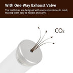 Single Dose Coffee Bean Storage Tubes, Coffee Bean Cellars with One-Way Exhaust Valve, with 14 Pcs Glass Tubes, Metal Stand and Hopper, Capacity 20-22g - Image 3