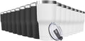 30oz Stainless Steel Travel Mug with Lid, 16 Pack Double Wall Vacuum Insulated Bulk Tumbler, Powder Coated Coffee Cup Suitable for Vehicle Cup Holders by Deitybless
