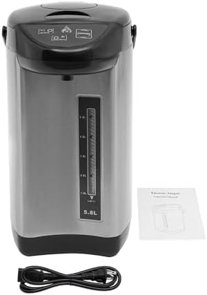 304 Stainless Steel Hot Water Dispenser, Tea Maker Electric Kettle, 4L Removable Water Tank, 750 Watt Adjustable Water Temperature for Tea&Coffee Black, 7.87 * 15in - Image 6