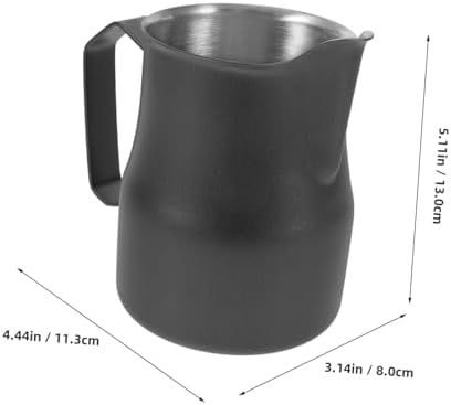OSALADI 2pcs Stainless Steel Frothing Pitcher for Espresso Embossed Design Precision Pouring for Latte Art for Home Professional - Image 2