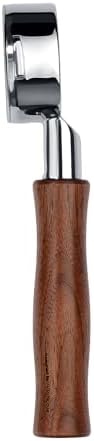Normcore 57mm Bottomless Portafilter Fits Lelit 57 Groups - Anna and Anita, Naked Portafilter with Genuine American Walnut Handle - Image 5