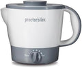 Proctor Silex 32oz Adjustable Temperature Hot Pot, Electric Kettle for Tea, Boiling Water, Cooking Ramen, Noodles and Soup, PFAS-Free Nonstick Coating, White (48507MN) by ProctorSilex