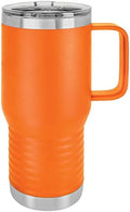 Polar Camel 20 oz. Vacuum Insulated Travel Mug with Slider Lid (Orange) by Polar+Camel