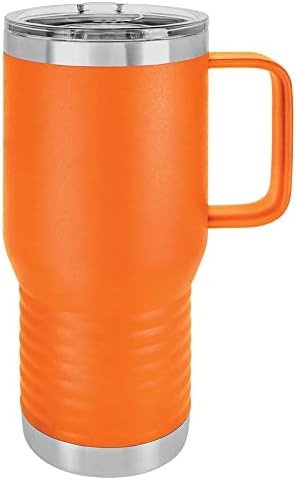 Polar Camel 20 oz. Vacuum Insulated Travel Mug with Slider Lid (Orange) by Polar+Camel