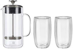 ZWILLING Sorrento Double Wall French Press and Latte Glass - Image 2