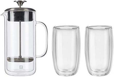 ZWILLING Sorrento Double Wall French Press and Latte Glass - Image 2