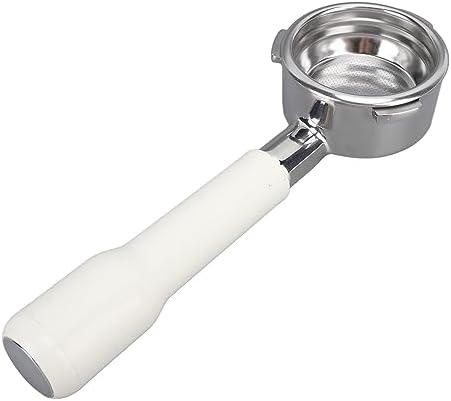 58mm Coffee Bottomless Portafilter 58mm 3 Ears Bottomless Portafilter Coffee Bottomless Portafilter for Coffee Machine (White) - Image 6