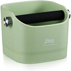 Espresso Knock Box - Bincoo Espresso Machine Knock Box/Espresso Grounds Knock Box, Barista Style Coffee Knock Box for Grounds with Removable Shock-Absorbent Knock Bar and Anti-Slip Base. (Green) by Bincoo