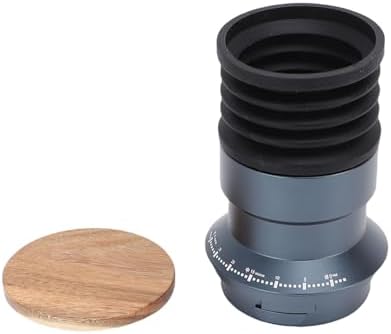 Coffee Grinder Single Dose Hopper, Aluminum Alloy Single Dose Bean Hopper with Walnut Wood Lid and Silicone Bellow Blower for Zero - Waste Coffee Grounds Cleaning - Image 2