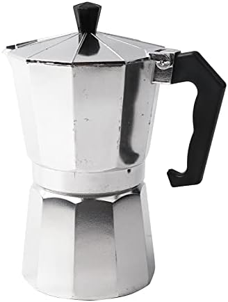 Pomya Octagonal Moka Pot, Aluminum Stovetop Espresso Maker 6 Cup, with Ergonomic Handle, for Gas Induction Cooktops - Image 2