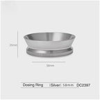 Magnetic Dosing Funnel 51/53 / 58mm,Espresso Ring Anti-Spill With Strong Magnet Fit Portafilter Barista Accessories(58mm Silver) - Image 2