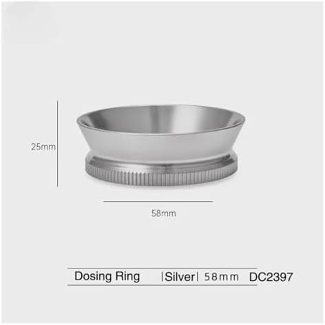 Magnetic Dosing Funnel 51/53 / 58mm,Espresso Ring Anti-Spill With Strong Magnet Fit Portafilter Barista Accessories(58mm Silver) - Image 2