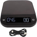 Electric Kitchen Food Scale 5kg/0.1g with Peeling Function, Digital Coffee Scale, Flat Weighing Platform, Brushed Metal, Timing and PC Features (5kg) by Unknown