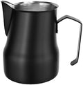 350/500ml Stainless Steel Milk Frothing Pitcher Coffee Barista Frother Pitcher Espresso Steaming Frother Latte Cup Milk Jug(black 500ml) by Unknown