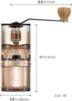 Manual Coffee Grinder with Ceramic Burrs, Hand Coffee Mill with Two Containers Adjustable Coarseness for Home, Office and Travelling - Image 2