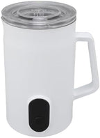 ZJchao Electric Milk Frother And Steamer Automatic Warm Cold Milk Foamer For Coffee Latte Cappuccino Hot Chocolate 304 Stainless Steel 160ML Frothing 350ML Heating 580ML Total (US Plug 110V) - Image 2