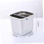 Stainless Steel Espresso Grinds Waste Bin for Homemade Coffee Residue - Image 2