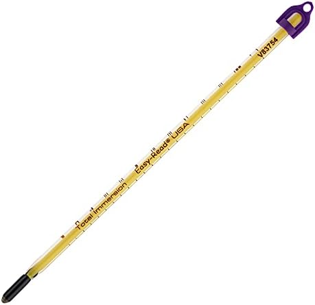 SP Bel-Art H-B Easy-Read Liquid-In-Glass Laboratory Thermometer, -10 to 110°C, Total Immersion, Enviro-Safe, Lead-Free, Biodegradable, Accurate, NIST Traceable for Labs, Pharma, Food Processing - Image 2