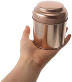 6pcs round Tea Tin Canisters with Airtight Lids, Small Metal Storage Jars 75x90mm, Rose Gold Double-sided Coating for Loose Leaf Tea, Coffee, Sugar, and Spice Organization - Image 4