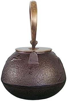 Tea Kettle Teapot Cast Iron Teapot Capacity 1.25 L Large Cast Iron Teapot Kettle Stovetop Safe,Tetsubin Coated Teaware - Image 3