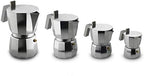 Alessi Moka, Espresso coffee maker in aluminium casting. Handle and knob in PA, grey. Magnetic steel bottom suitable for induction cooking. Filter for American coffee included. 9 cups. - Image 2