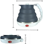 Travel Electric Kettle Small, Collpasible Electric Kettle, Portable Tea Kettle + Paperless Collapsible Pour Over Coffee Dripper, Travel Pour Over Coffee Maker Camping Single Cup (Black) - Image 5