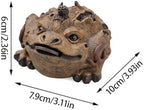 Tea Pet Creative Tree Bark Golden Toad Purple Sand Tea Pet Desktop Ornaments Tea Set Tea Tray Tea Play Fully Handmade Statue Gongfu Tea Set - Image 2