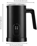 Electric Milk Frother Hot and Cold Milk Frother with Handle Non Appliance for Coffee Lovers - Image 2