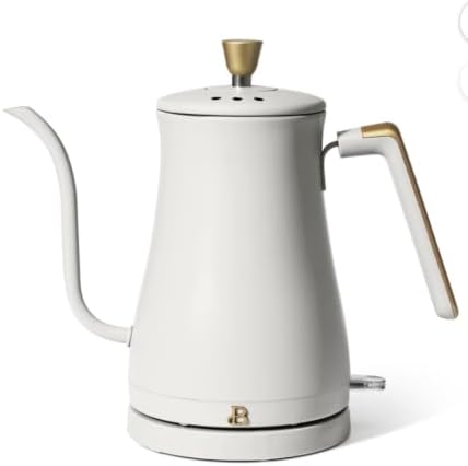 Beau-tifully 1-Liter Electric Gooseneck Kettle 1200 W, (8 Colors to Choose From) (White Icing) by Unknown