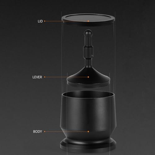 Aluminium Alloy Coffee Powder Picker Dosing Cup with Dosing Ring Coffee Powder Receiver Container Press Coffee Distribution Tool for Espresso Pour Over Coffee Barista Use (58mm) - Image 4