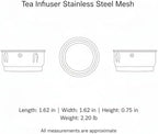 Stainless Steel Tea Infuser for Loose Leaf - Fine Mesh Strainer Fits Mugs & Cups (1.5-1.77 Inch Diameter) - Image 7