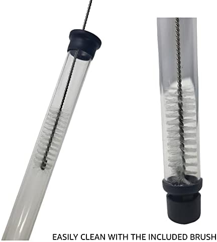 Fermtech Regular Deluxe Siphon Homebrew Kit, Regular Auto-Siphon Brewing Equipment, 24" Pro Wine Bottling Wand Filler, Clamp and Tubing and 30" Brush. Wine, Beer, and Kombucha Making Supplies - Image 6