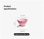 Porcelain Coffee Dripper Ceramic Filter Cup Reusable Filters Funnel Manual Brew Tool Chic Home Barista Accessories(Color 3) - Image 6