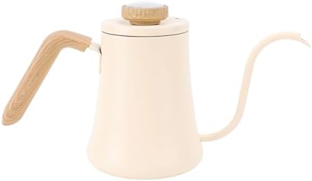 Pssopp Gooseneck Electric Kettle, 304 Stainless Steel Pour Over Coffee Kettle, 600ml Matte Black Water Boiler with Integrated Thermometer for Coffee Tea Camping Home Use - Image 4