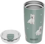 SERENGETI Westie 20 Oz. Stainless Steel, Vacuum Insulated Tumbler with Spill Proof Lid - 3D Print - Insulated Travel mug for Hot or Cold Drinks (Westie Tumbler) - Image 3