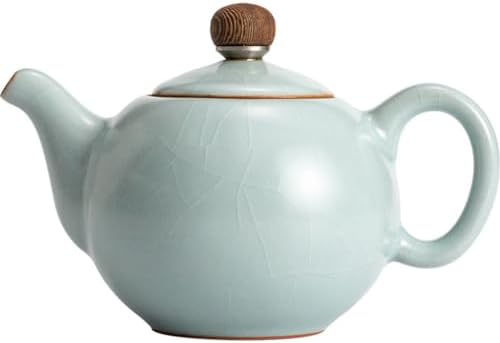 Tea Pots For Loose Tea Ru Kiln Teapot, Handmade Teapot, Chinese Single Teapot, Ceramic Teapot Tea Infuser Pot by Unknown