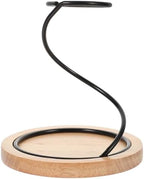 Hand Coffee Filter Holder Wood Iron Dripper Stand for Coffee Servers by ULTECHNOVO