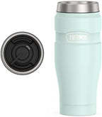 THERMOS Stainless King Stainless Steel Tumbler, 16oz, Matte Light Blue by Thermos