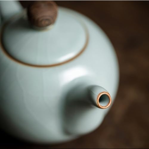 Tea Pots For Loose Tea Ru Kiln Teapot, Handmade Teapot, Chinese Single Teapot, Ceramic Teapot Tea Infuser Pot - Image 5