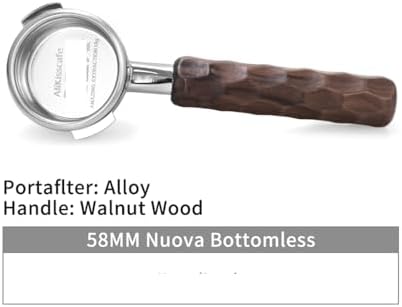 Compatible With E61, Compatible With Gaggia, 58MM Coffee Bottomless Portafilter Naked Double Spout, Espresso Machine Accessories Barista Tool(58mm For Nuova AL) - Image 2