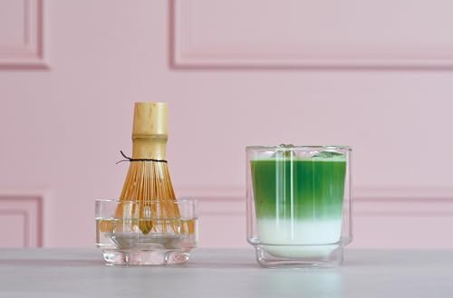 HARIO Glass Matcha Whisk Holder & Rinse Bowl 100ml – Chasen Stand for Bamboo Whisk, Matcha Preparation, Drying, and Storage, Clear, Dishwasher safe - Image 3